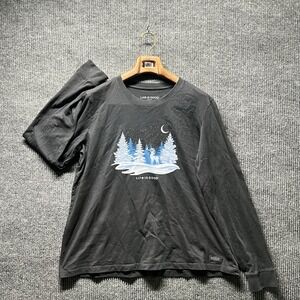 Life Is Good Graphic T Shirt Mens XL Long Sleeves Outdoor Casual Hiking